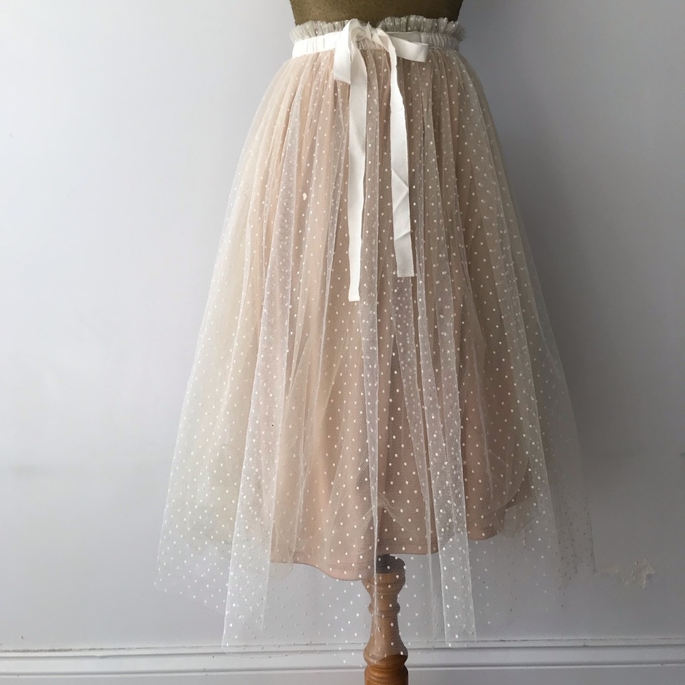 Long Polkadot Skirt